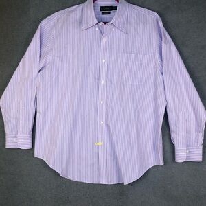 Lauren Ralph Lauren long sleeve Non Iron classic button down shirt 17.5  34/35